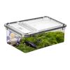 Reptile Feeding Box Tortoise Habitat Side Ventilation Hole Habitat Insect Feeding Box Terrarium Tank Escape Proof Feeding Box