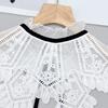 Embroidered Flower Faux Collar Decorative Collars for Clothing Dress Removable False Collar Women Adjustable Neck Shawl