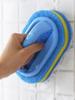Household Bathroom Tools Handle Sponge Brush To Clean Bathtub Tile Cleaner Blue Soft Magic Sponge Eraser Kitchen Supplies