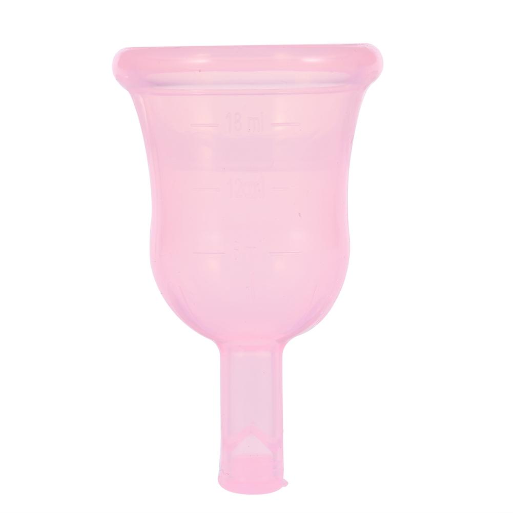 2 Sizes Innovative Reusable Menstrual Cup Food grade Silicone Feminine Period Hygiene Cup