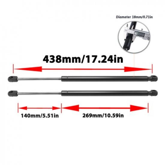 2Pcs Front Hood Lift Support Gas Shock Struts For Tesla Model S 2012- PM3870
