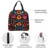Mexican Embroidery Floral Insulated Lunch Bag for Women Children Leakproof Food Boxes Thermal Lunch Box Tote