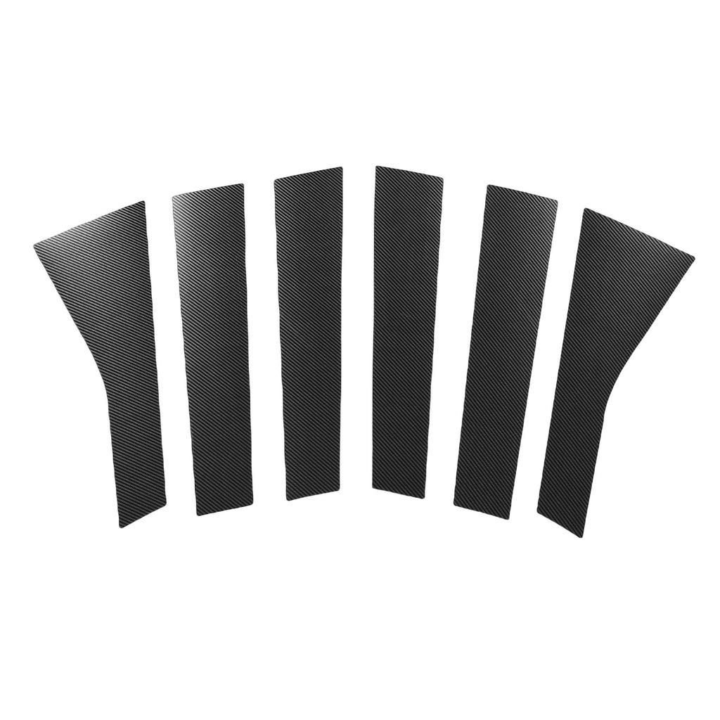 6PCS Car Door Window Pillar Posts Cover Trim Exterior Door Window Pillar Panel Decorative Cover Replacement for     Cherokee 2011-2021