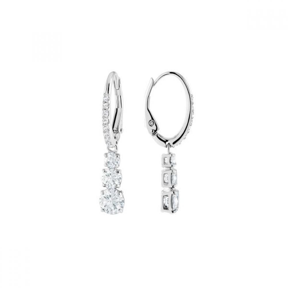 Swarovski Rhodium Drop Earrings 5416155