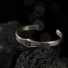 Handmade Bohemian Silver-Plated Bracelet With Mountain Spirit Flower Motif Vintage Ethnic Style Adjustable Wristband