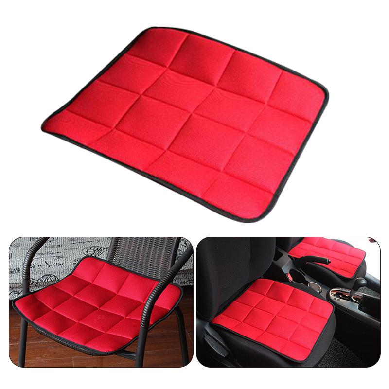 Mesh Bamboo Charcoal Breathable Car Seat Cover Protector Mat 45cm Square Cushion Home Office Chair Pad Anti-slip Seat