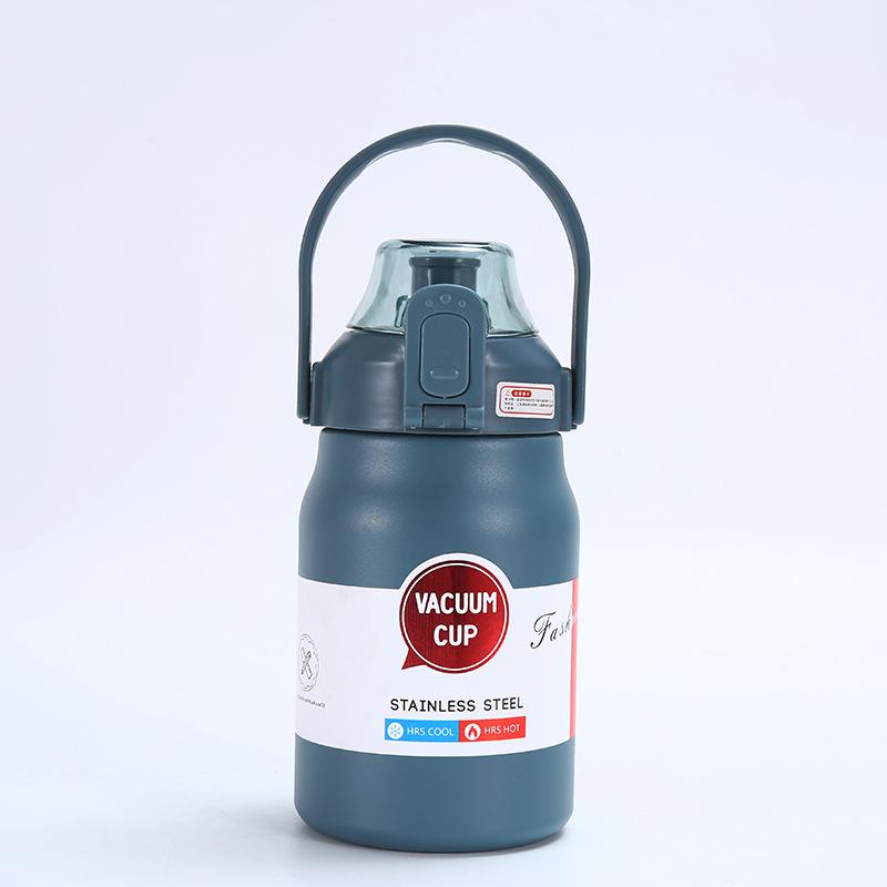 

Steel Thermos Cup Outdoor Big Cap Sports Kettle Portable Portable Spring Straw Cup Durable Durable Useful Useful 1000ml