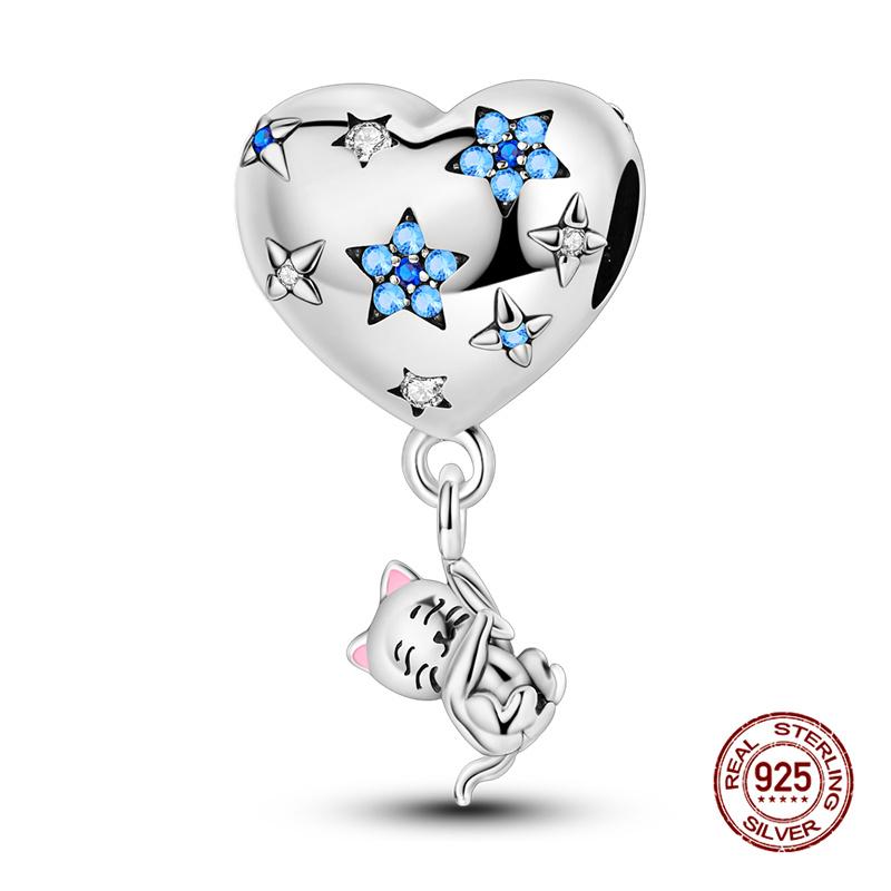 Original Charms Copper Air Balloon Charms Beads Fit 3Mm Original Bracelet Necklace Women Diy Jewelry Gifts