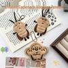 Cartoon Cockroach Plush Keychain Ornament - Cute DIY Bag Decoration with Beaded Chain