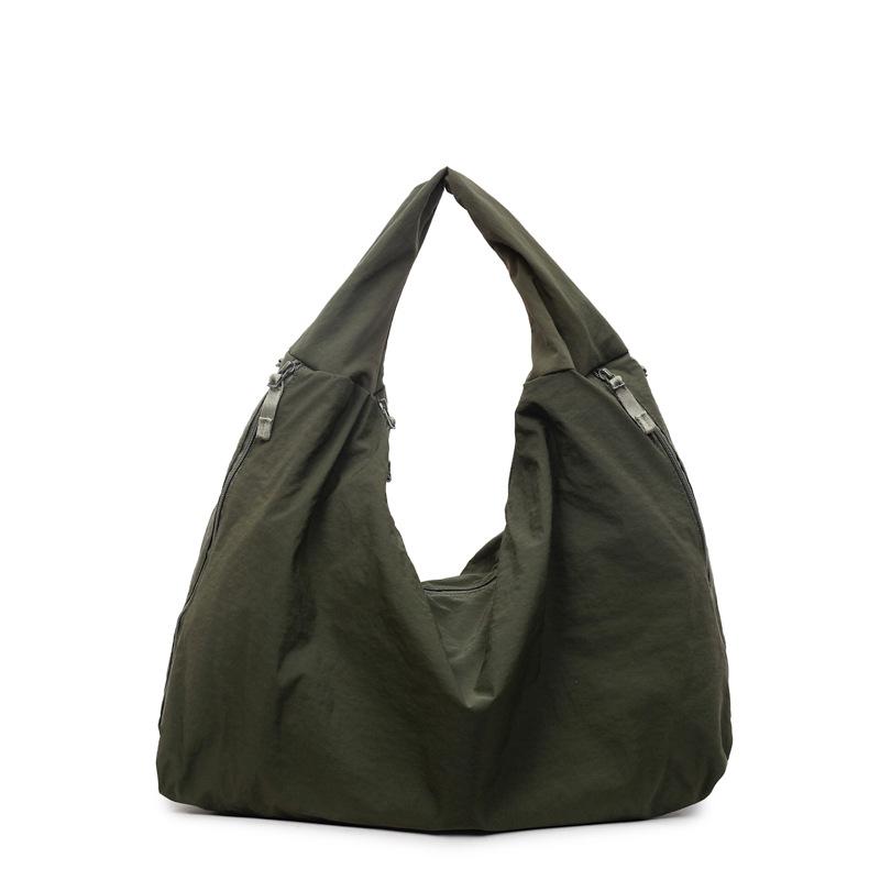 

Модная повседневная простая сумка-тоут для поездок на работу, новый тренд, однотонная сумка на плечо/подмышку зелёный