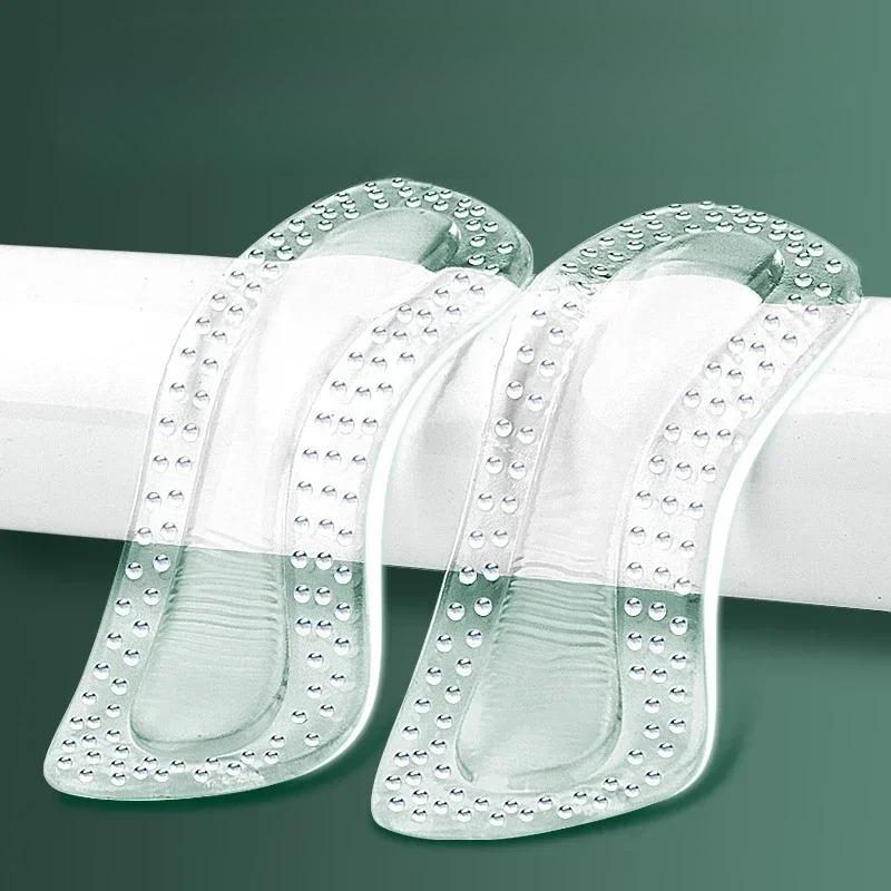 1Pair Non Slip Shoe Pads High Heels Adjustable Gel Heel Protectors Women Silicone Cushion Foot Care