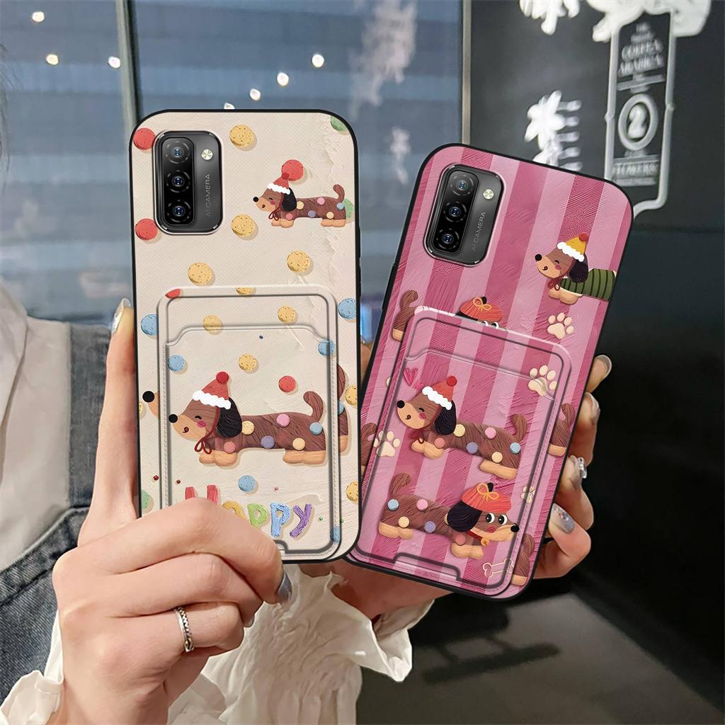 Shockproof Dirt-resistant Phone Case For Ulefone Note12P Soft case Cartoon Card slot Fashion Design Silicone TPU Cover