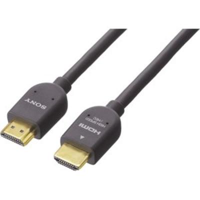 Sony HIGH SPEED HDMI Ethernet-compatible Cable, 1m, Black, DLC-HE10/B