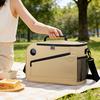 Insulated Bag with Zipper, Smart Temperature Display, Thermal Preservation for