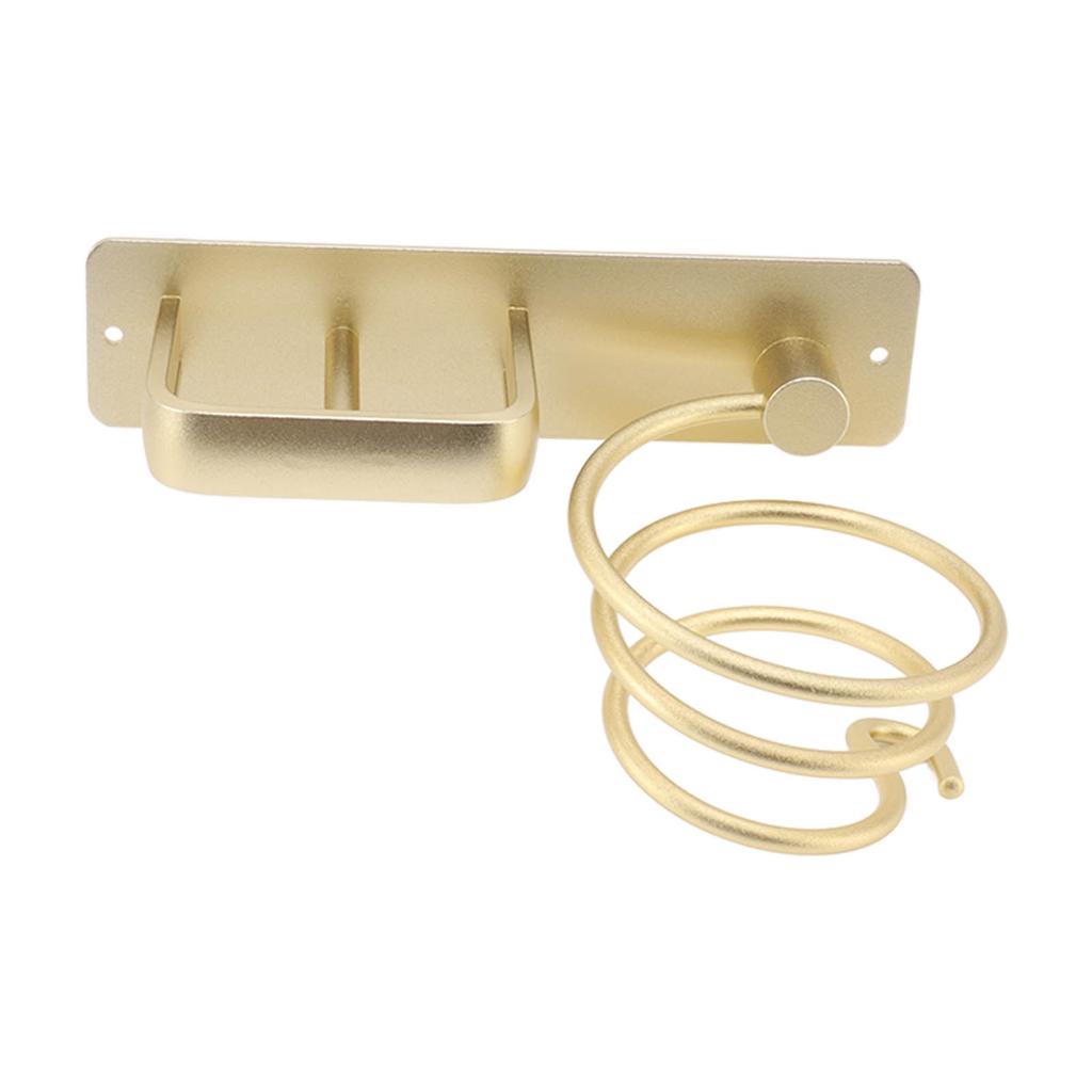 Hair Dryer Holder Hair Straightener Storage Bracket Rack Space Aluminum Home Decoration