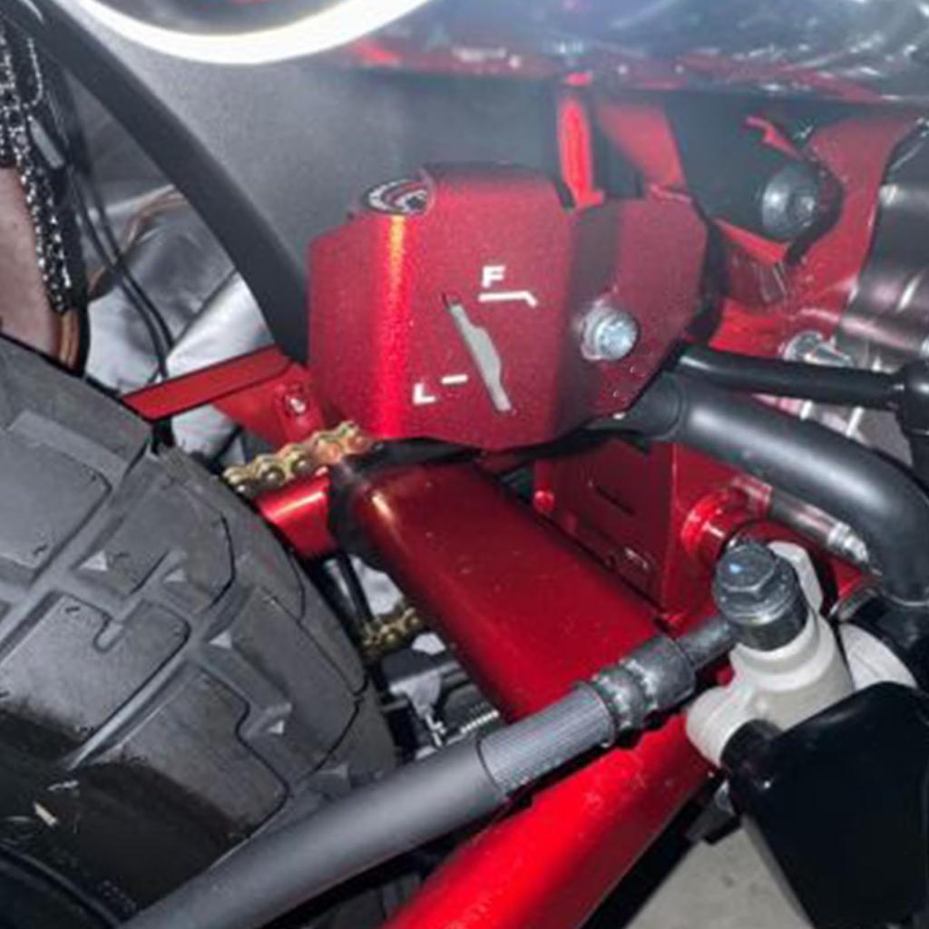 LEDISHUN Fluid Tank Protector for Honda Dax 125 and Monkey 125 (Red)