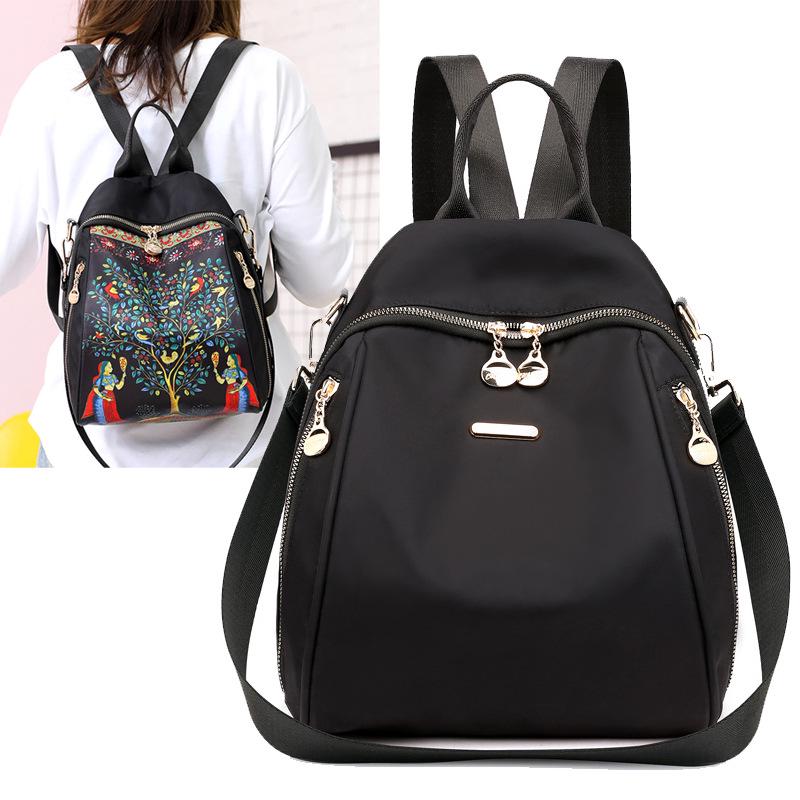 Women's Oxford Cloth Casual Fashion Print Travel Backpack - 2025 Trend
