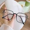 Anti Radiation Blue Light Eyeglasses Square Frame Computer Glasses for Women Replaceable Lens