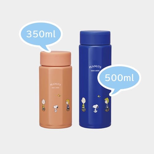 Skater Stainless Steel Mug Bottle 500ml Easy to Hold Octagonal Thermal/Cold Water Bottle SNOOPY Snoopy STO5-A