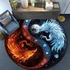 Cartoon Print Round Area Rug,Carpet Rug for Living Room Bedroom Sofa Playroom Decor,Non-slip Floor Mat