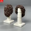 10pcs MOC Bricks 4cm Figure Wear Woman Female Curly Hairs Princess Hair Assembled Building Blocks Accessories Children's Toy