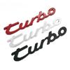 1Pc Turbo Letters Badge Emblem Car Styling Refitting Sticker Fender Side Mark