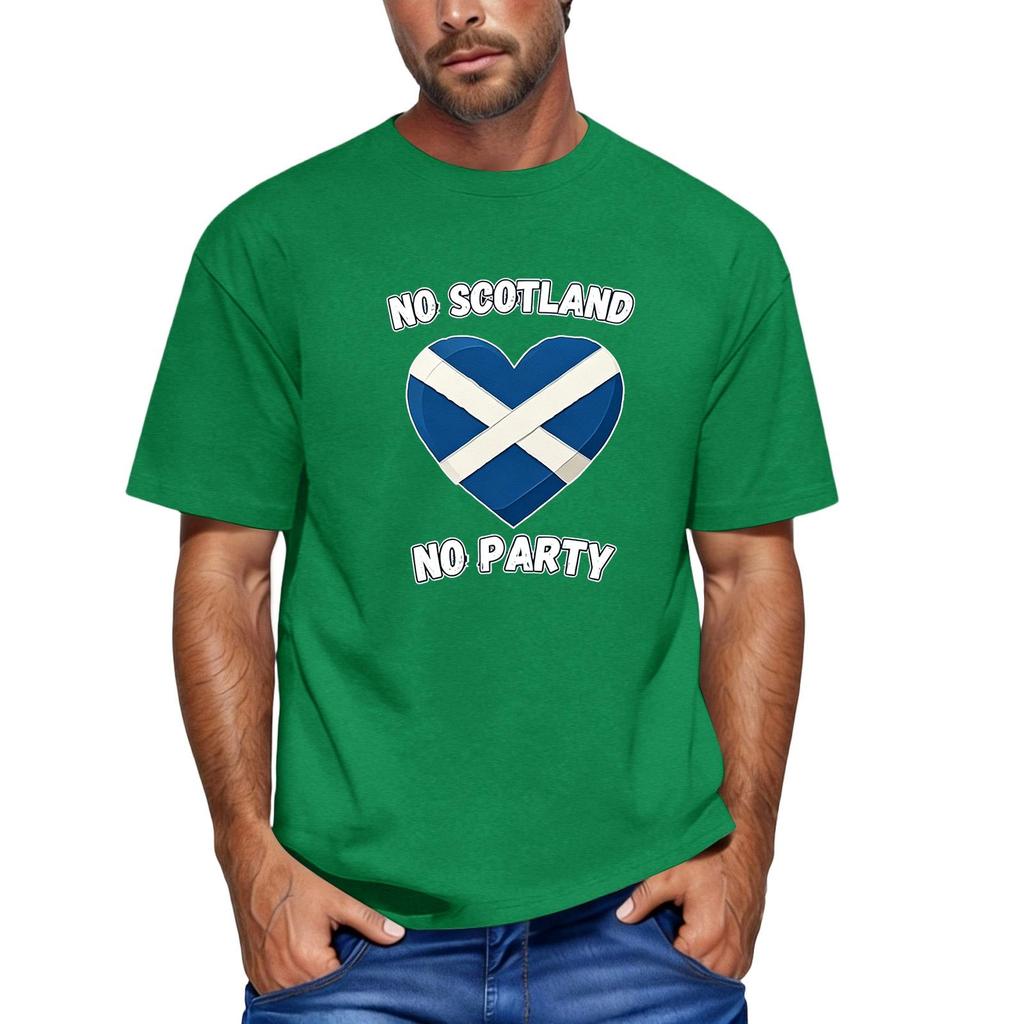 Men's Casual Short Sleeve Neck T-Shirt with Soccer Graphic Design