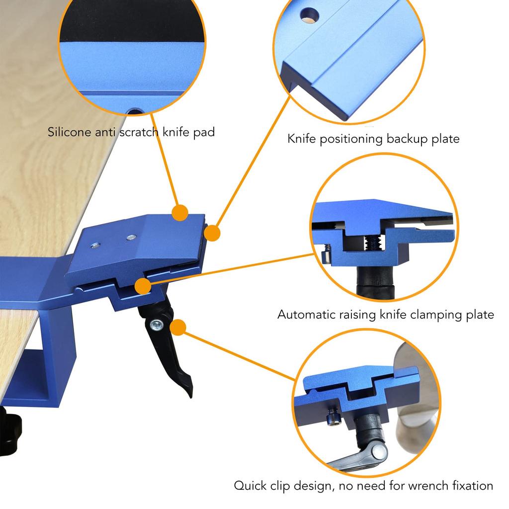 Messer Schleifer mit festem Winkel Professionelles Schnellspann-Schleifset mit 6 Schleifsteinen für den Heimgebrauch