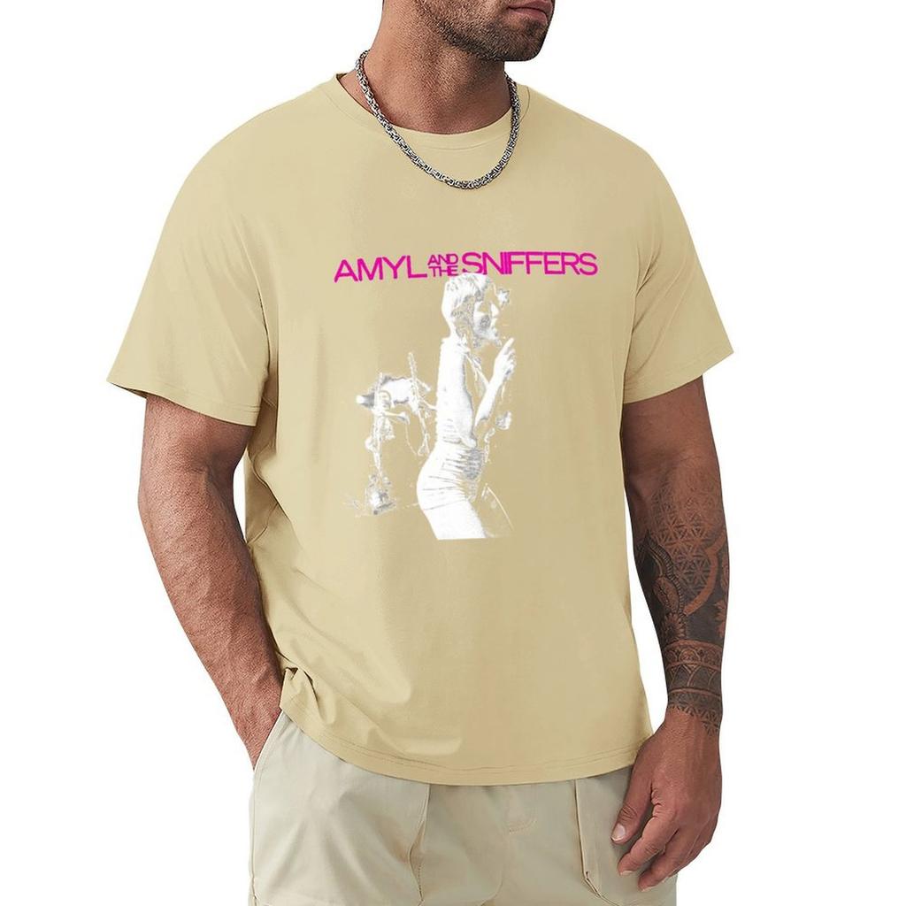 Amyl And The Sniffers T-Shirt Grafiken Custom T-Shirt Customs Anime Figuren Herren T-Shirts Pack