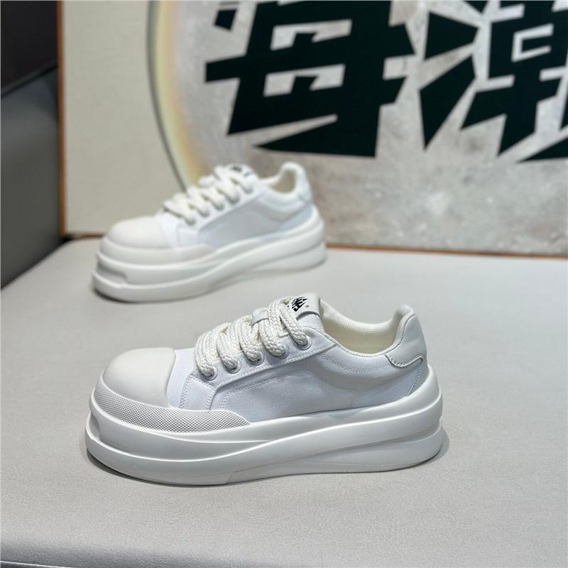 Trendy Brand Men'S Shoes Spring New Low-Top Cloth Surface Light And Comfortable Casual Thick-Soled Korean Version Lace-Up Internet Celebrity Shoes Men