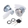 Door Lock Kit DL54 Metal Front Cylinder Barrel Assembly Set Replacement for Ford E‑150 Econoline 1992‑1996