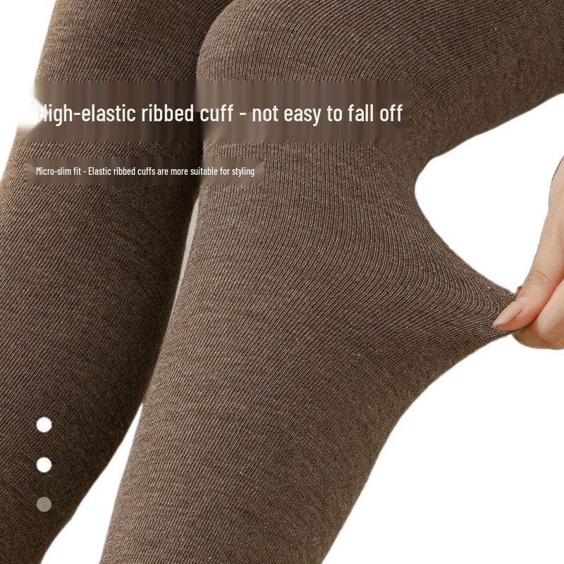 Women's Thigh High Anti-Pilling Terry Socks - Warm, Winter Micro-Pressure Over-the-Knee Style