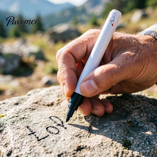 UV Resistant Memorial Paint Pen Touch Up for Tombstone Lettering and Inscriptions Precision Tip Stone Surface Repair Marker Restoration Waterproof