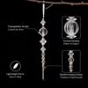 Transparent Christmas Hanging Ornament Beaded Christmas Pendant  Holiday Home Decoration