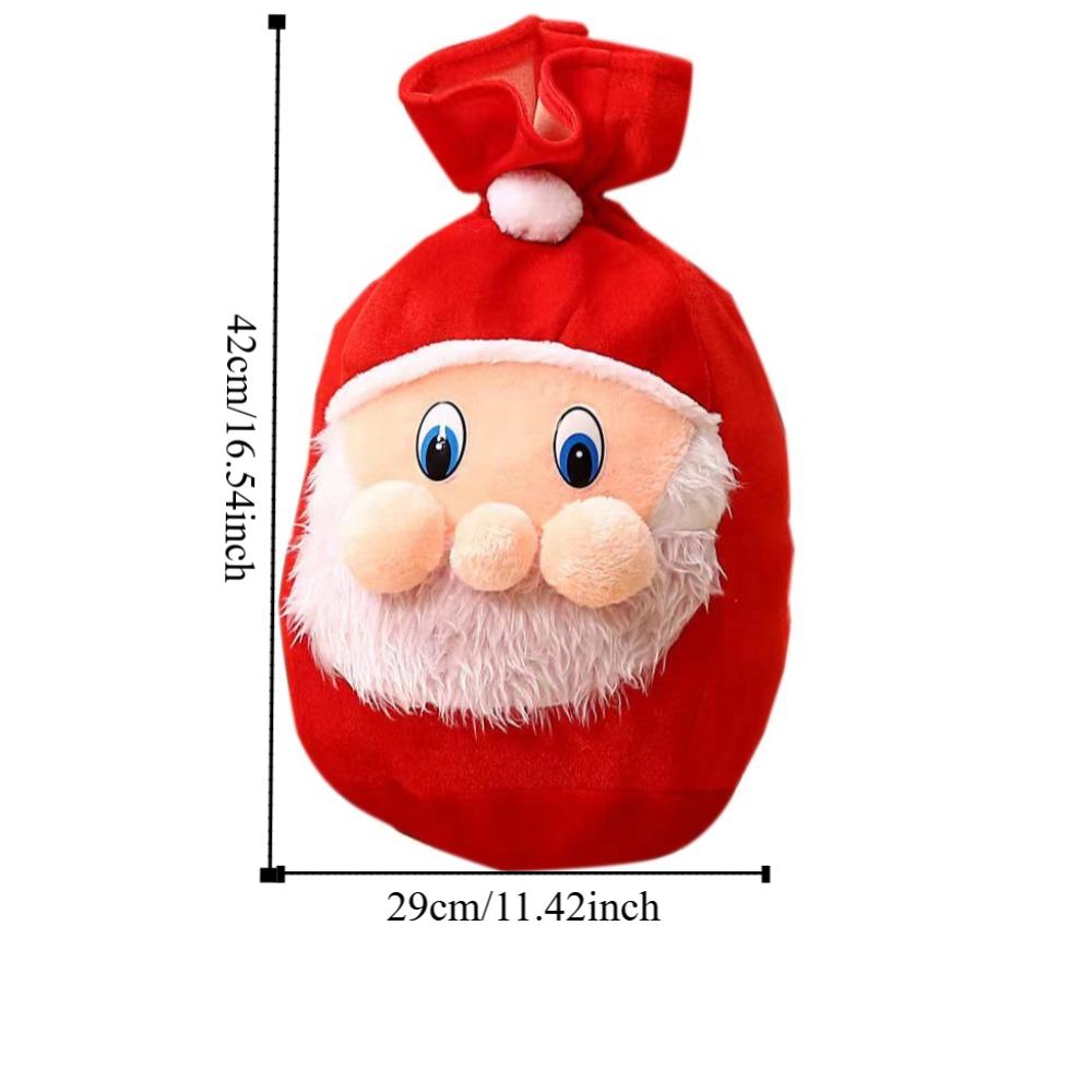 Velvet Christmas Gifts Bag Santa Claus Gifts Storage Pouch Exquisite Plush Candy Bags  Friends