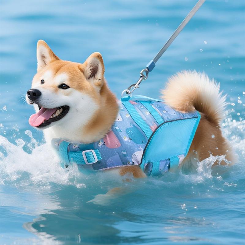 Comfortable Swimwear Adjustment Swimsuit Life Vest For Poodles Small To Large Dog Water Activity Fun
