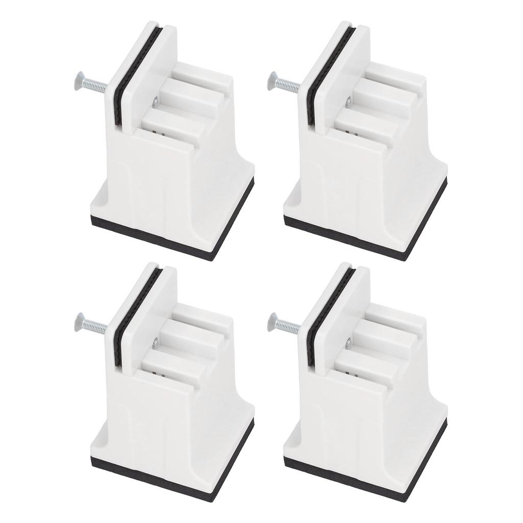 4pcs Adjustable Furniture Risers with Screw Clamp Rubber Bed Couch Risers for Heavy Duty Furniture