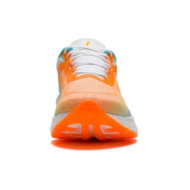Li Ning Super Light 19 Slip Resistant Abrasion Resistant Cushioning Low top Running Shoes Men's Orange Blue ARBS001-13
