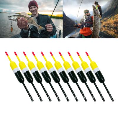 10Pcs High Sensitivity Balsa Wooden Fishing Floats Replacement Sea Fishing Vertical Float Fishing Floats Bobbers