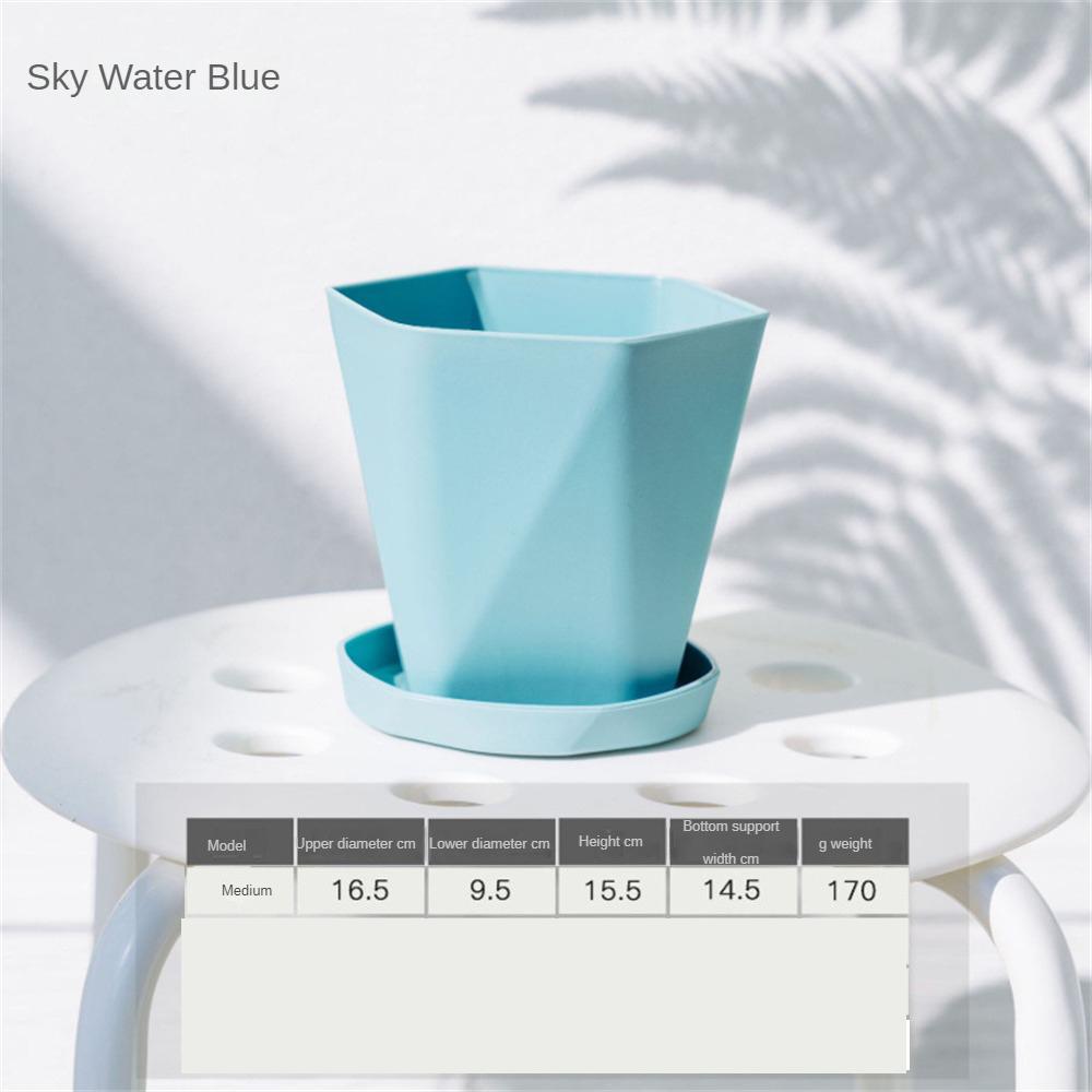 Practical Water-saving Tray Compression Extrusion Simple Temperament Ventilation Hole Design Flower Pots And Planting Flowerpot