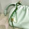Pea Shell Bag Charm Cute Pea Beads Pendant Handmade Keychain Charm Accessory for Backpack Phone Handbag Decoration