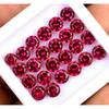 20 PCS Natural Red RUBY Round Cut 12 Ct CERTIFIED Loose Gemstone Lot Ring Size