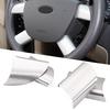 Car Stainless Steel Steering Wheel Decoration Cover Trim Sticker for Ford Focus 2 MK2 2005 - 2013