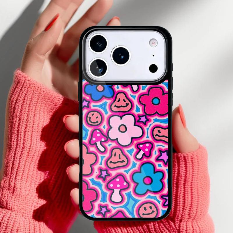 Magic Trippy Mushroom Psychedelic Phone Case for iPhone 17 16 15 14 13 Pro Max Back Cover for 12 11 Pro Coque