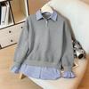 TikTok Trending 2026 Striped Hooded Sweatshirt: Women's Two-Piece Long-Sleeve Pullover for Autumn/Winter