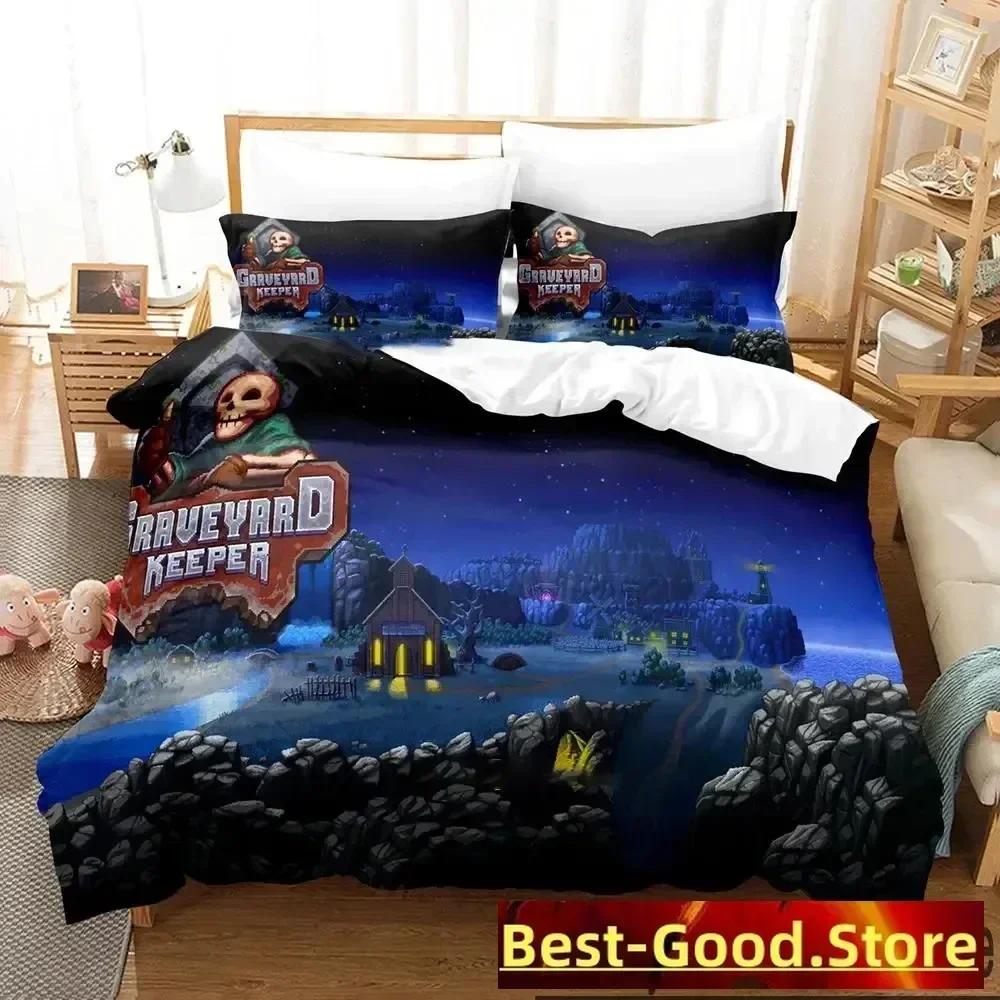 Game Graveyard Keeper Bedding Set Duvet Cover Sheet Printed Bed Set Pillowcase Bed Full Queen King Size Comforter Bedroom