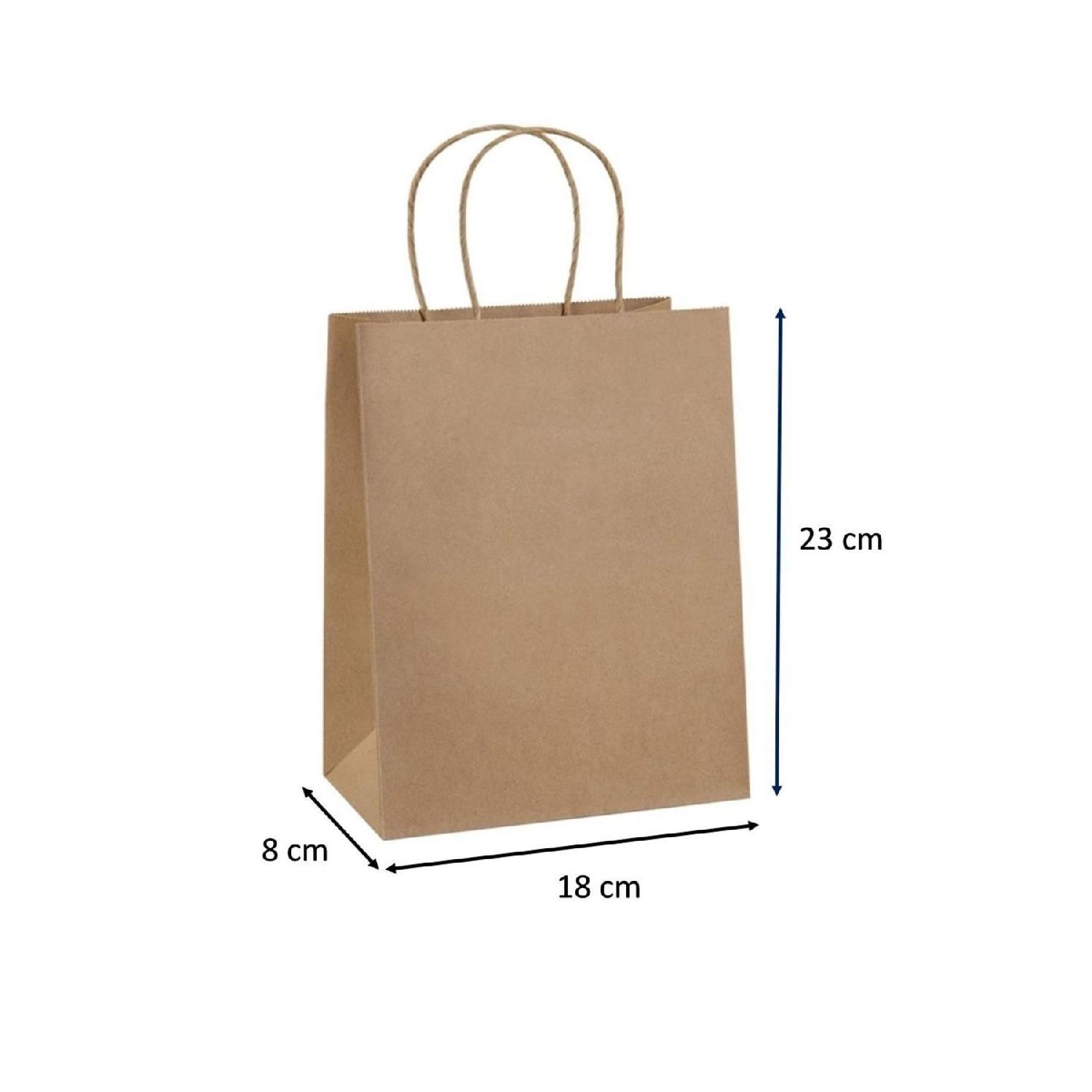 

Сумка Twist Handle Bag 18x8x23 (50 шт) (Паперовий мішок)