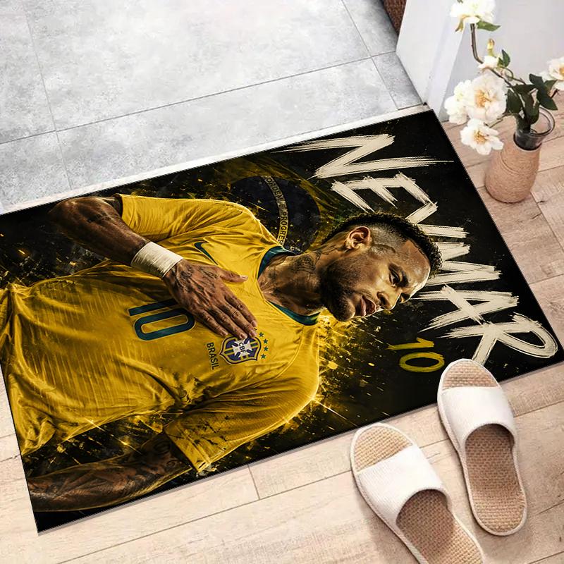 1pc Neymar18 Design Printed Area Rug Carpet for Bedroom Living Room Home Decor Rugs Mat Non Slip Mat Rug for Bedside