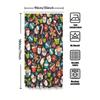 Tu Christmas Shower Curtain Festive Holiday Decor Santa Claus Reindeer Snowman Pattern Waterproof Bathroom Fabric Backdrop Festi
