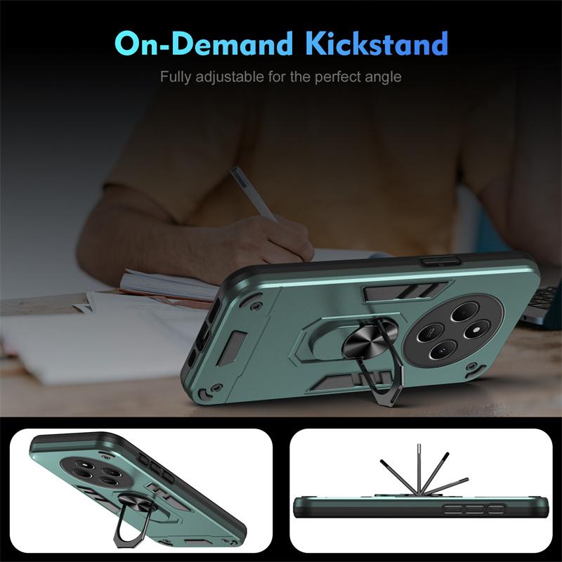Armor Funda For Xiaomi Redmi 14C 4G Case Magnetic Holder Ring Shockproof Coque for Redmy 14C 14 C Redmi14C 4G Lens Protect Cover